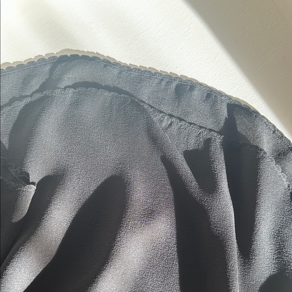 Wilfred Aritzia Long Black Sheer Silk Tank Top - Picture 9 of 13
